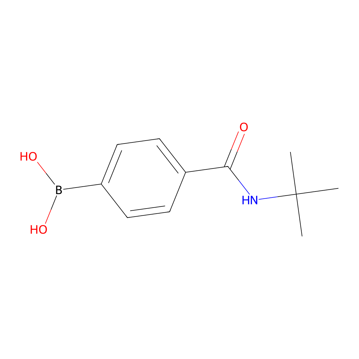 (4-(tert-Butylcarbamoyl)phenyl)boronic acid molecular structure, CAS 850568-14-8