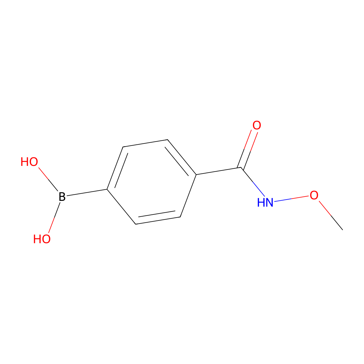 (4-(Methoxycarbamoyl)phenyl)boronic acid molecular structure, CAS 850568-17-1