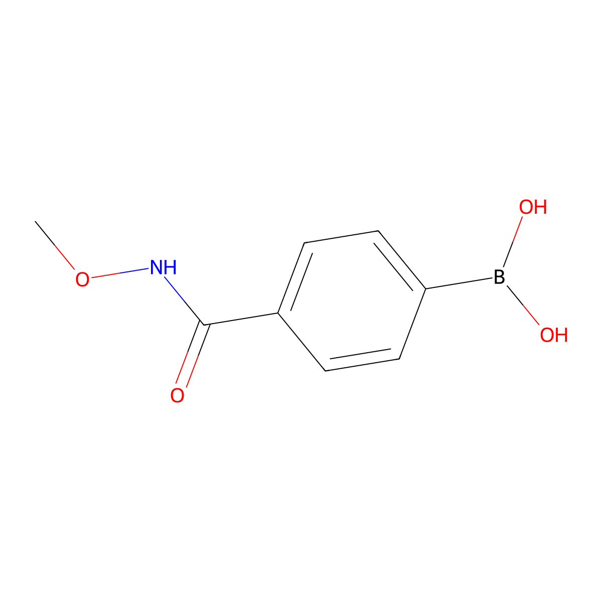 (4-(Methoxycarbamoyl)phenyl)boronic acid molecular structure, CAS 850568-17-1