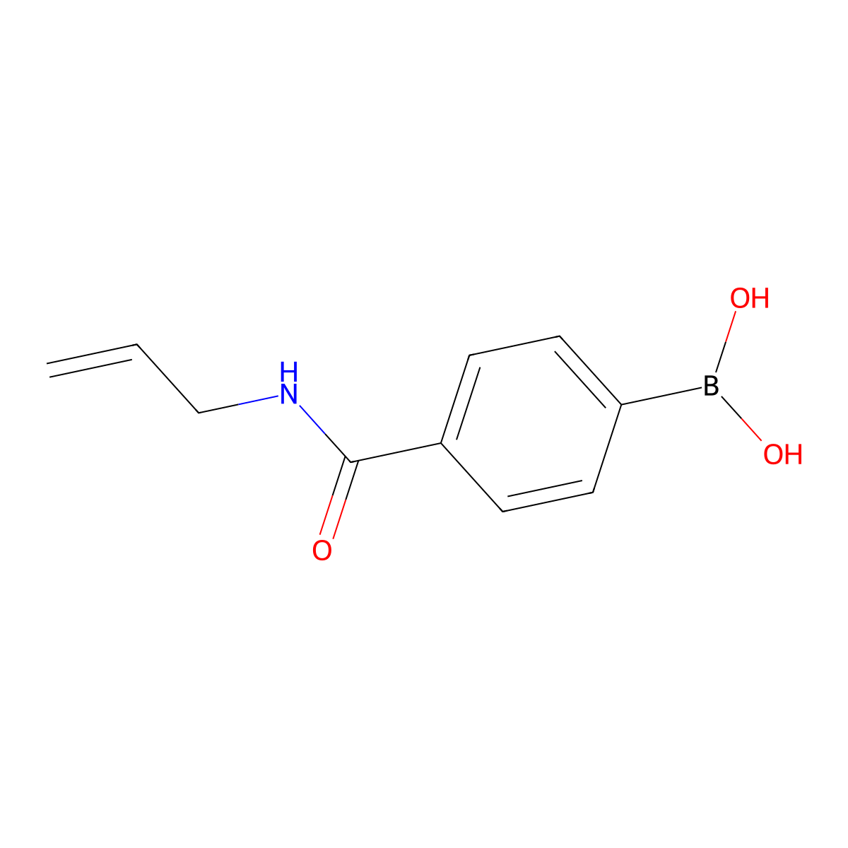 4-Allylaminocarbonylphenylboronic acid molecular structure, CAS 850568-20-6