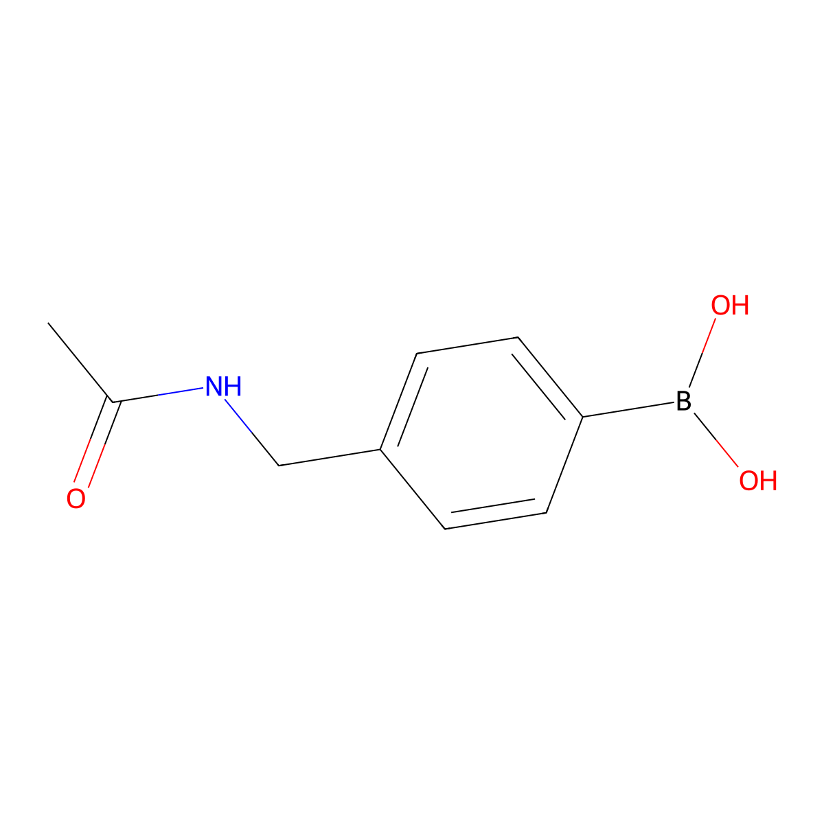 4-[(Acetylamino)methyl]benzeneboronic acid molecular structure, CAS 850568-41-1