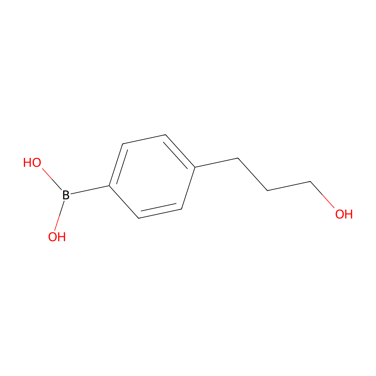 4-(3-Hydroxypropyl)Benzeneboronic Acid molecular structure, CAS 850568-48-8