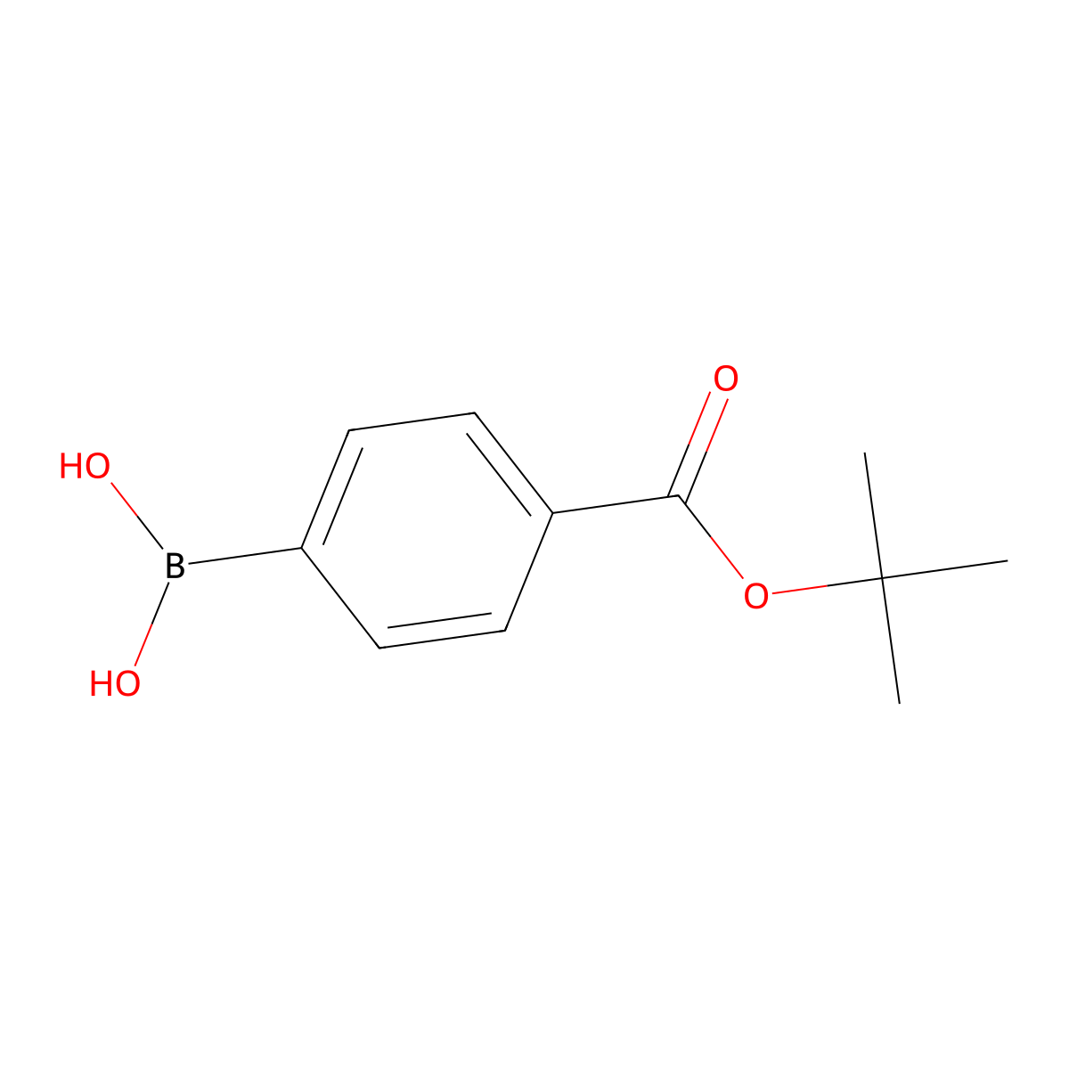 (4-((Tert-butoxy)carbonyl)phenyl)boronic acid molecular structure, CAS 850568-54-6