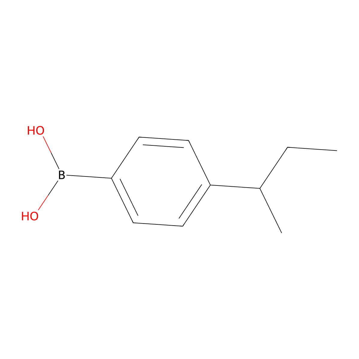 4-sec-Butylphenylboronic acid molecular structure, CAS 850568-56-8