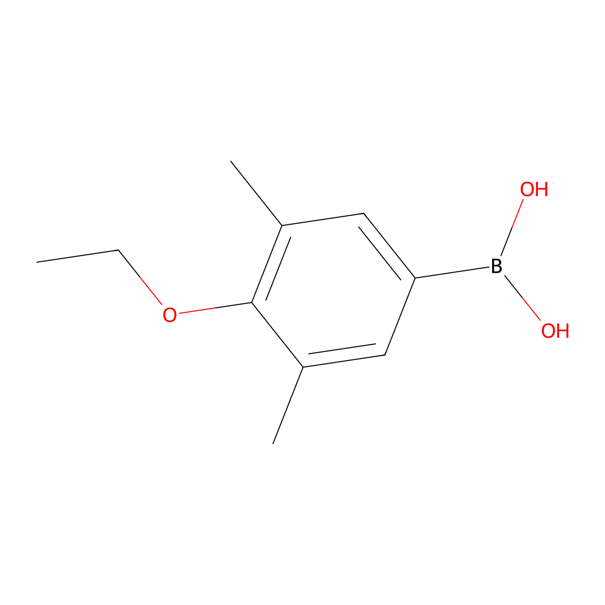 (4-Ethoxy-3,5-dimethylphenyl)boronic acid molecular structure, CAS 850568-59-1