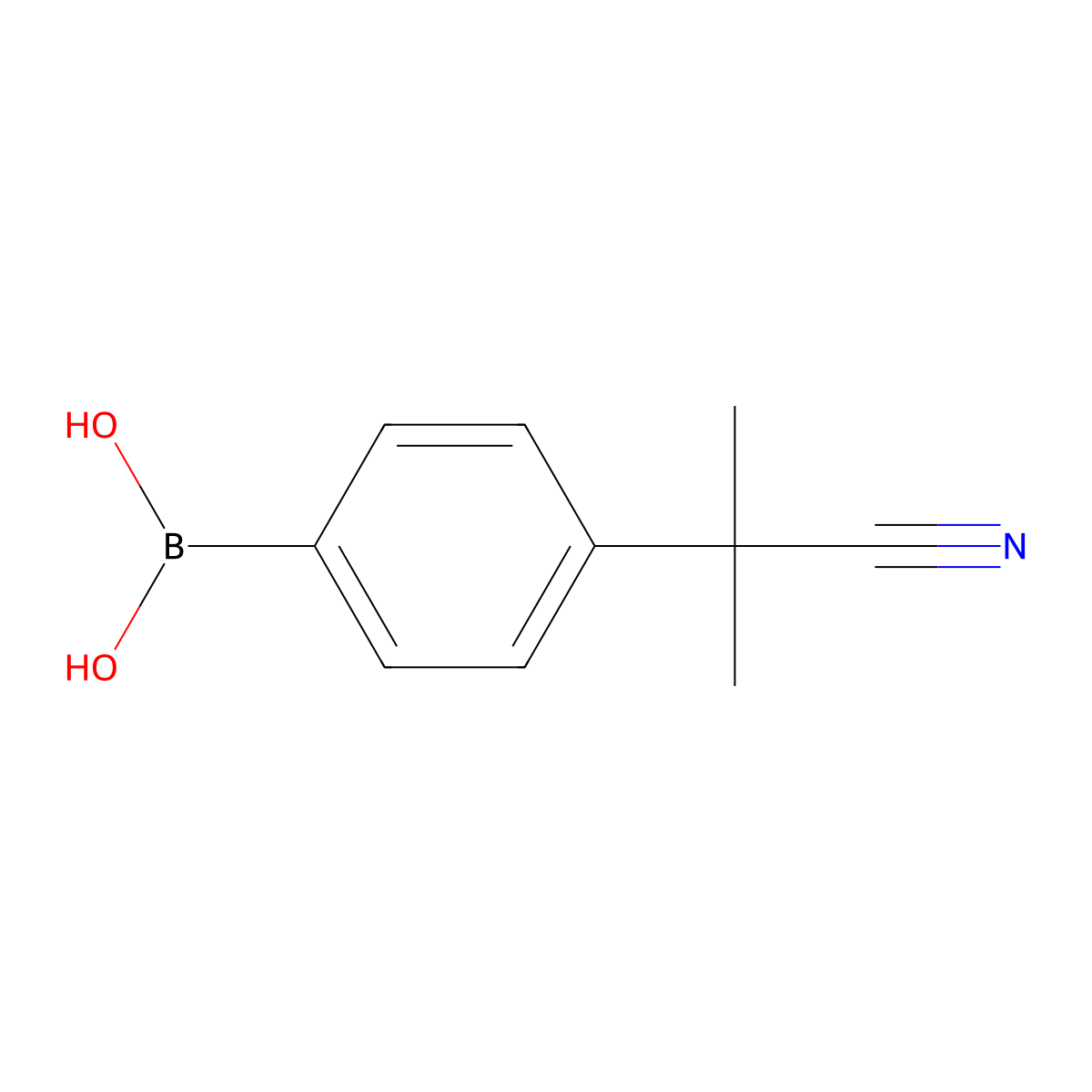 4-(2-Cyanoprop-2-yl)benzeneboronic acid molecular structure, CAS 850568-67-1