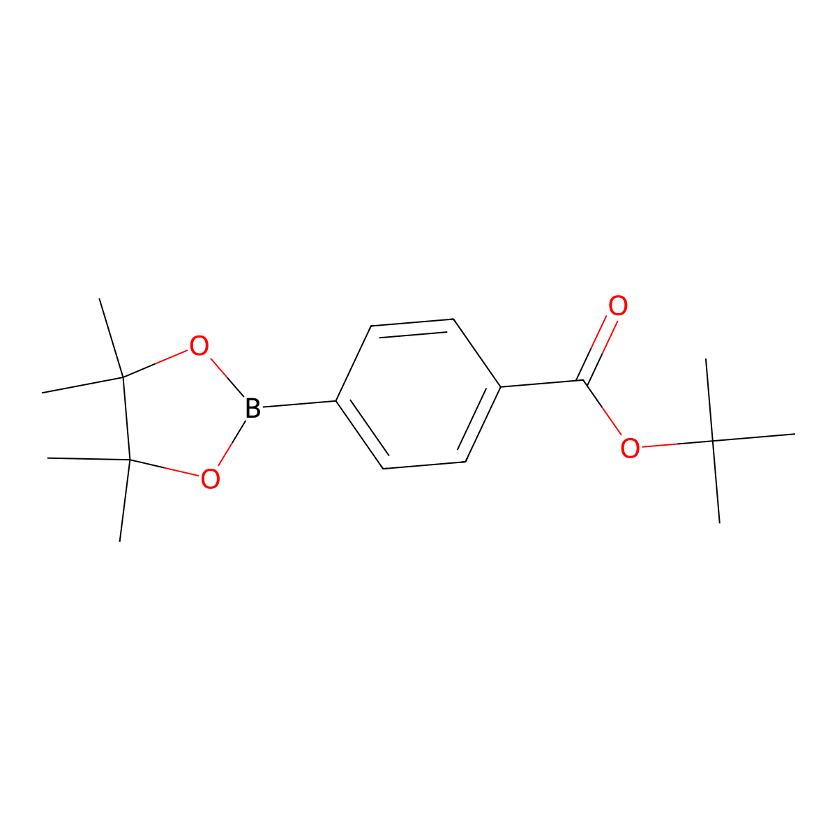 1,1-Dimethylethyl 4-(4,4,5,5-tetramethyl-1,3,2-dioxaborolan-2-yl)benzoate molecular structure, CAS 850568-72-8