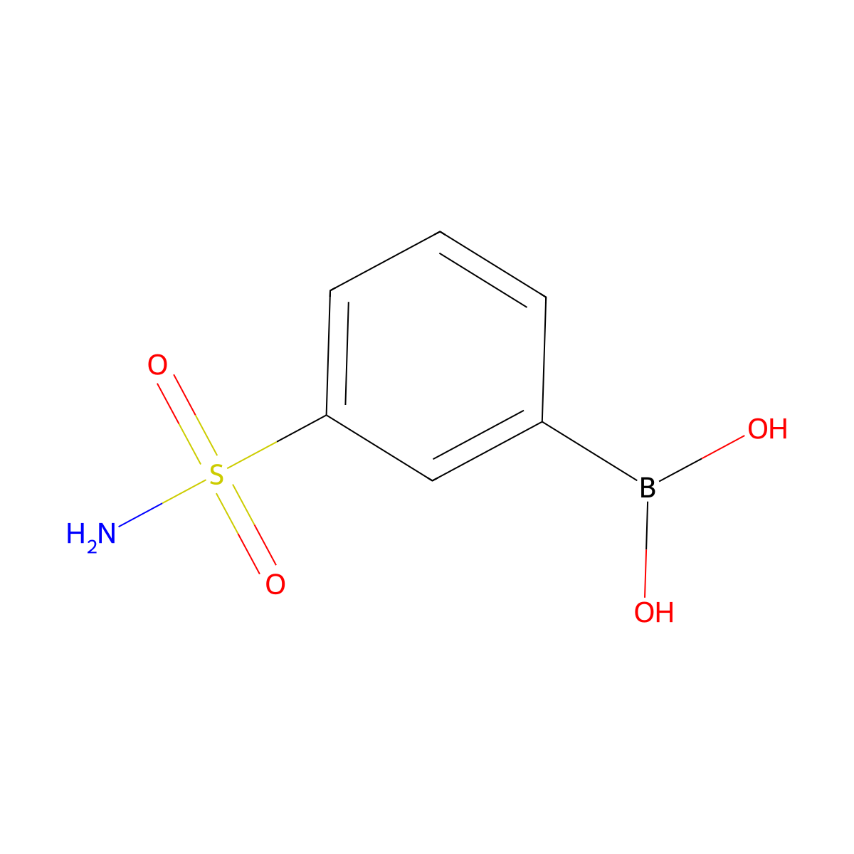 3-(Aminosulphonyl)benzeneboronic acid molecular structure, CAS 850568-74-0