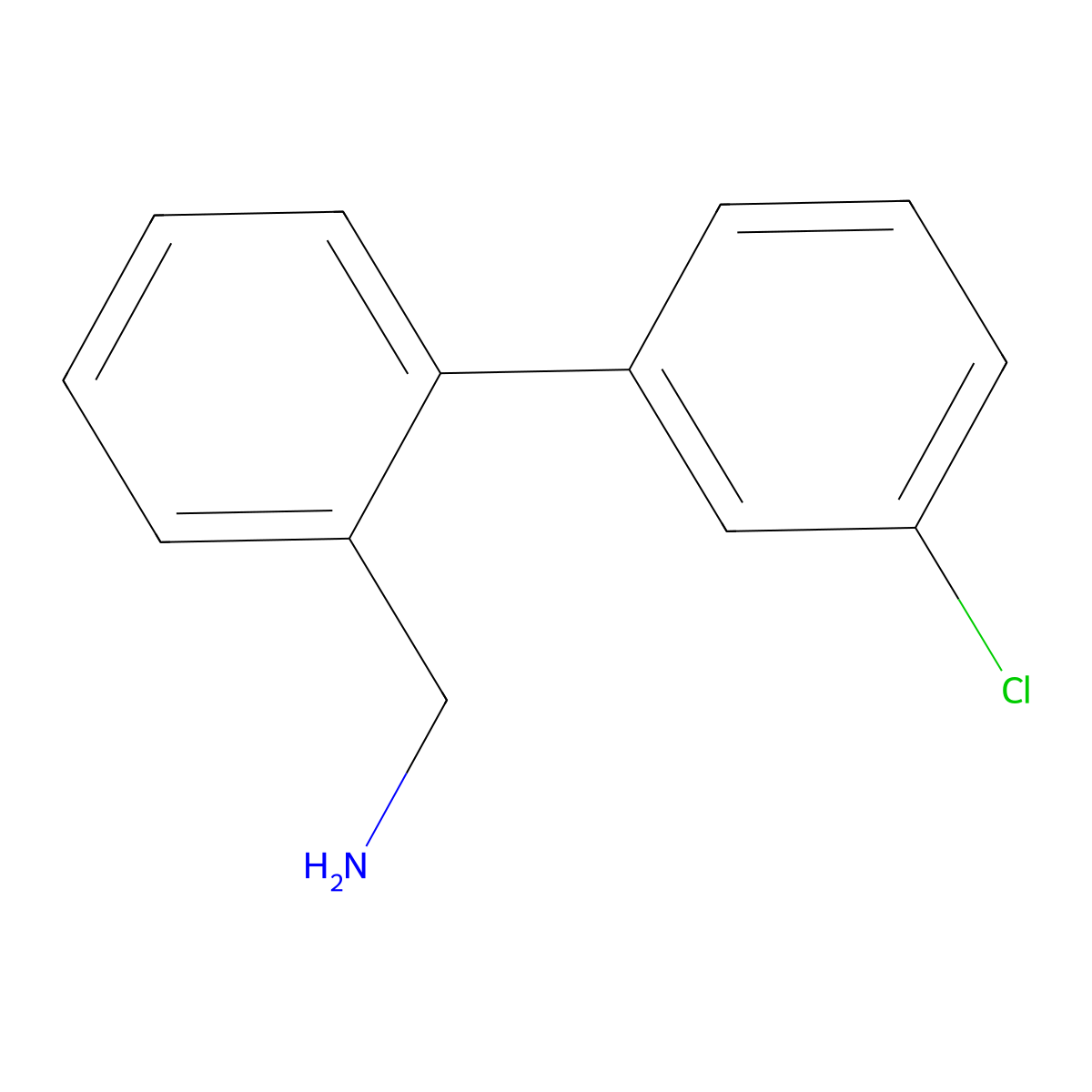 3'-Chlorobiphenyl-2-methylamine molecular structure, CAS 850586-15-1