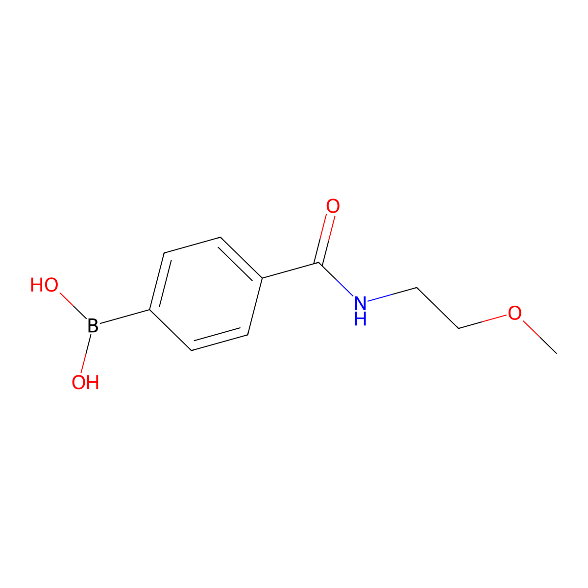 4-[(2-Methoxyethyl)carbamoyl]benzeneboronic acid molecular structure, CAS 850589-34-3