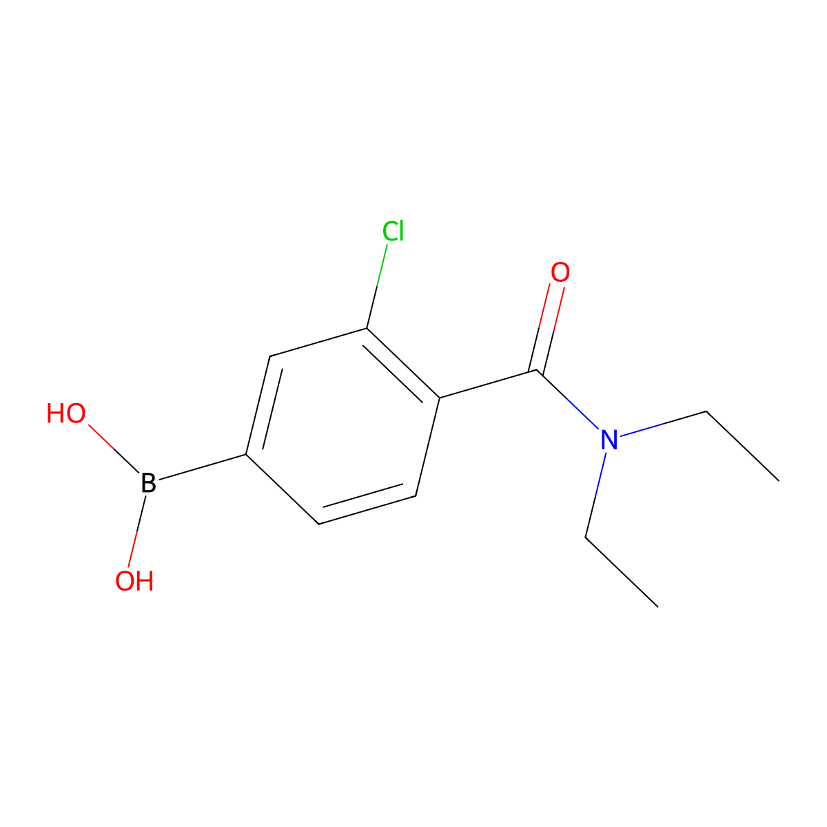 (3-Chloro-4-(diethylcarbamoyl)phenyl)boronic acid molecular structure, CAS 850589-48-9