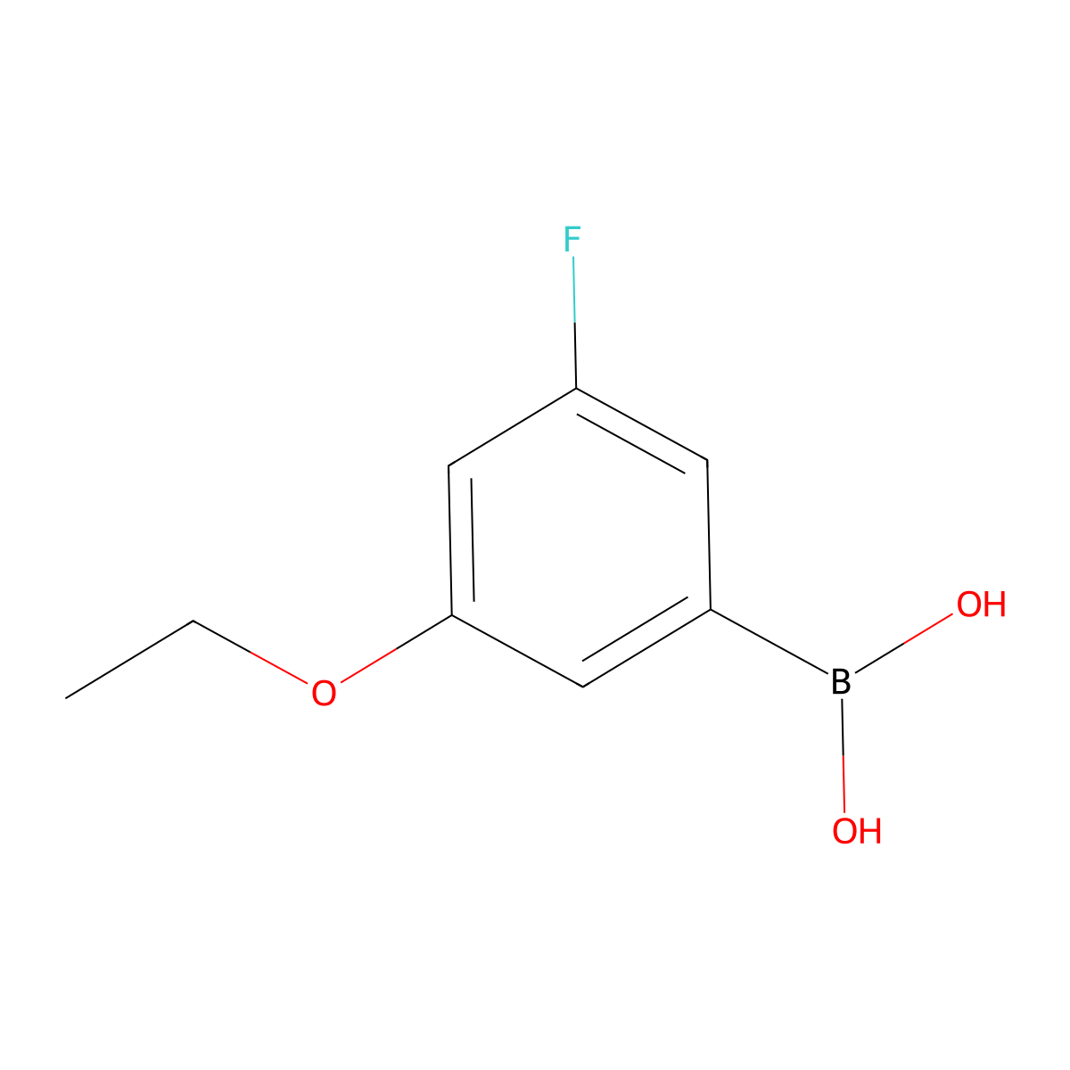 3-Ethoxy-5-fluorophenylboronic Acid (contains varying amounts of Anhydride) molecular structure, CAS 850589-53-6