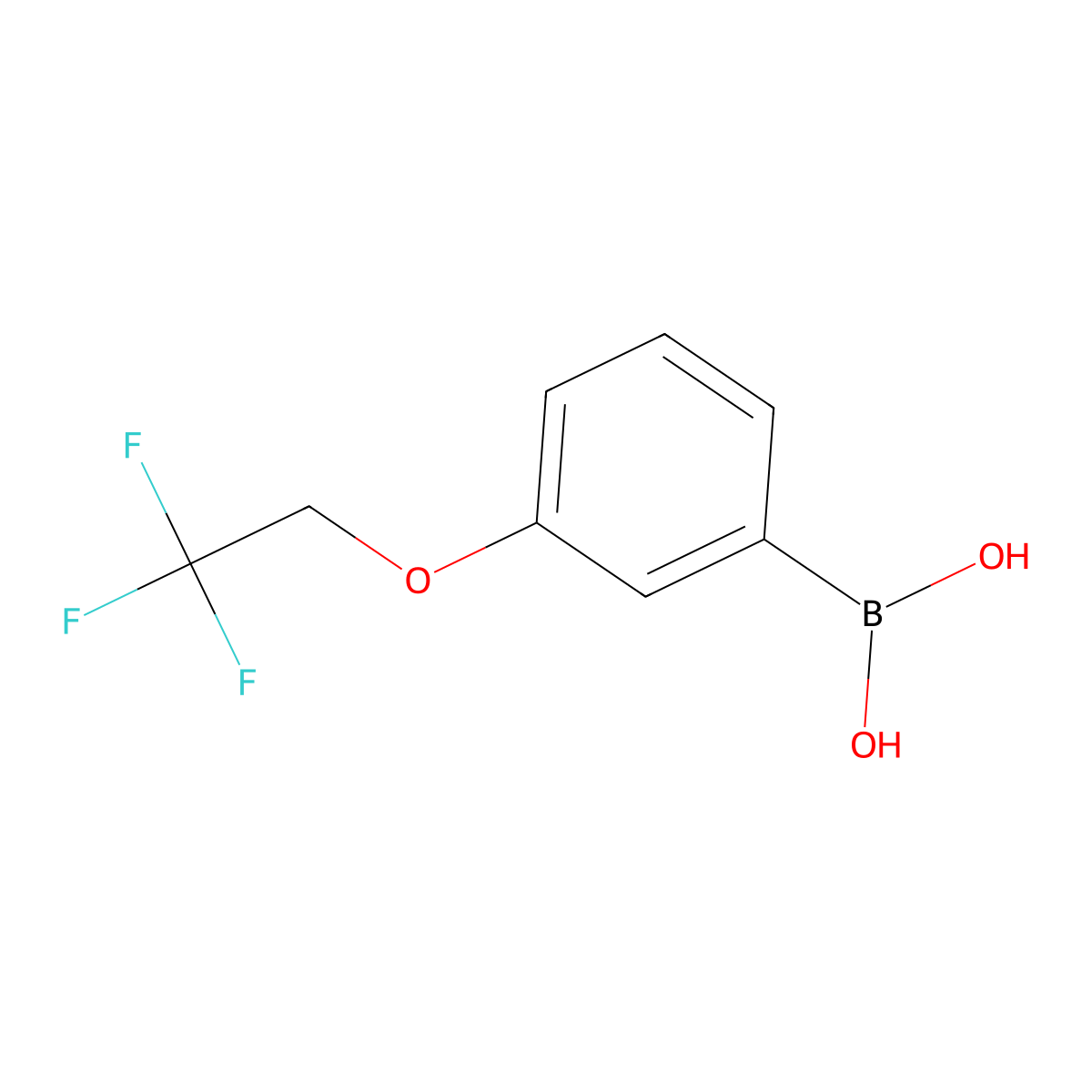 3-(2,2,2-Trifluoroethoxy)phenylboronic acid molecular structure, CAS 850593-08-7
