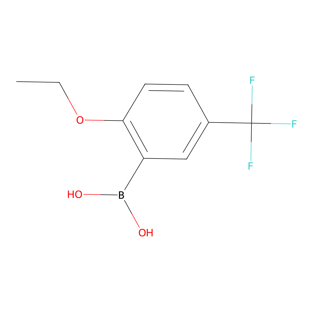 (2-Ethoxy-5-(trifluoromethyl)phenyl)boronic acid molecular structure, CAS 850593-10-1