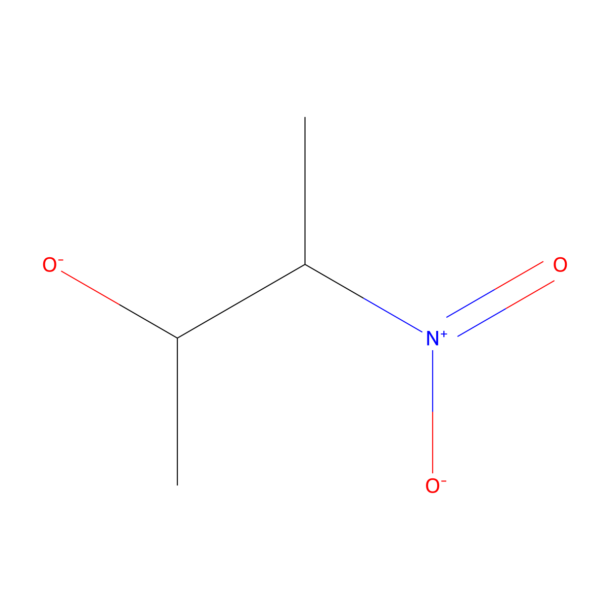 3-Nitro-2-butanol nitronate molecular structure, CAS 85060-01-1