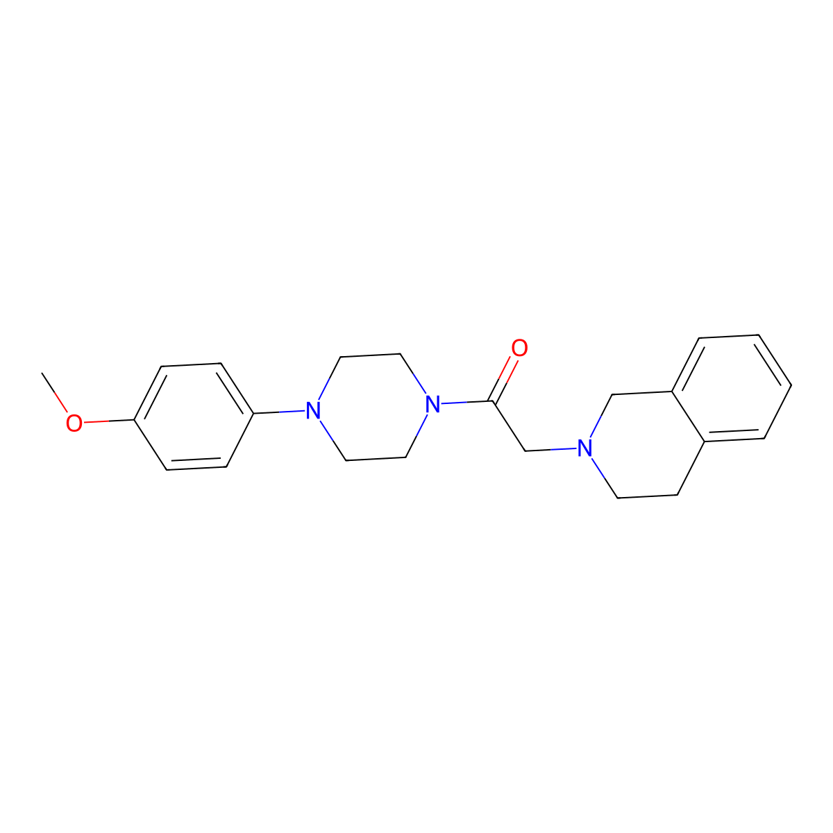 2-(3,4-dihydroisoquinolin-2(1H)-yl)-1-[4-(4-methoxyphenyl)piperazin-1-yl]ethanone molecular structure, CAS 850601-93-3