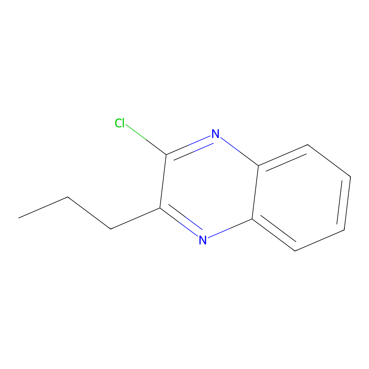 2-Chloro-3-propylquinoxaline molecular structure, CAS 85061-23-0