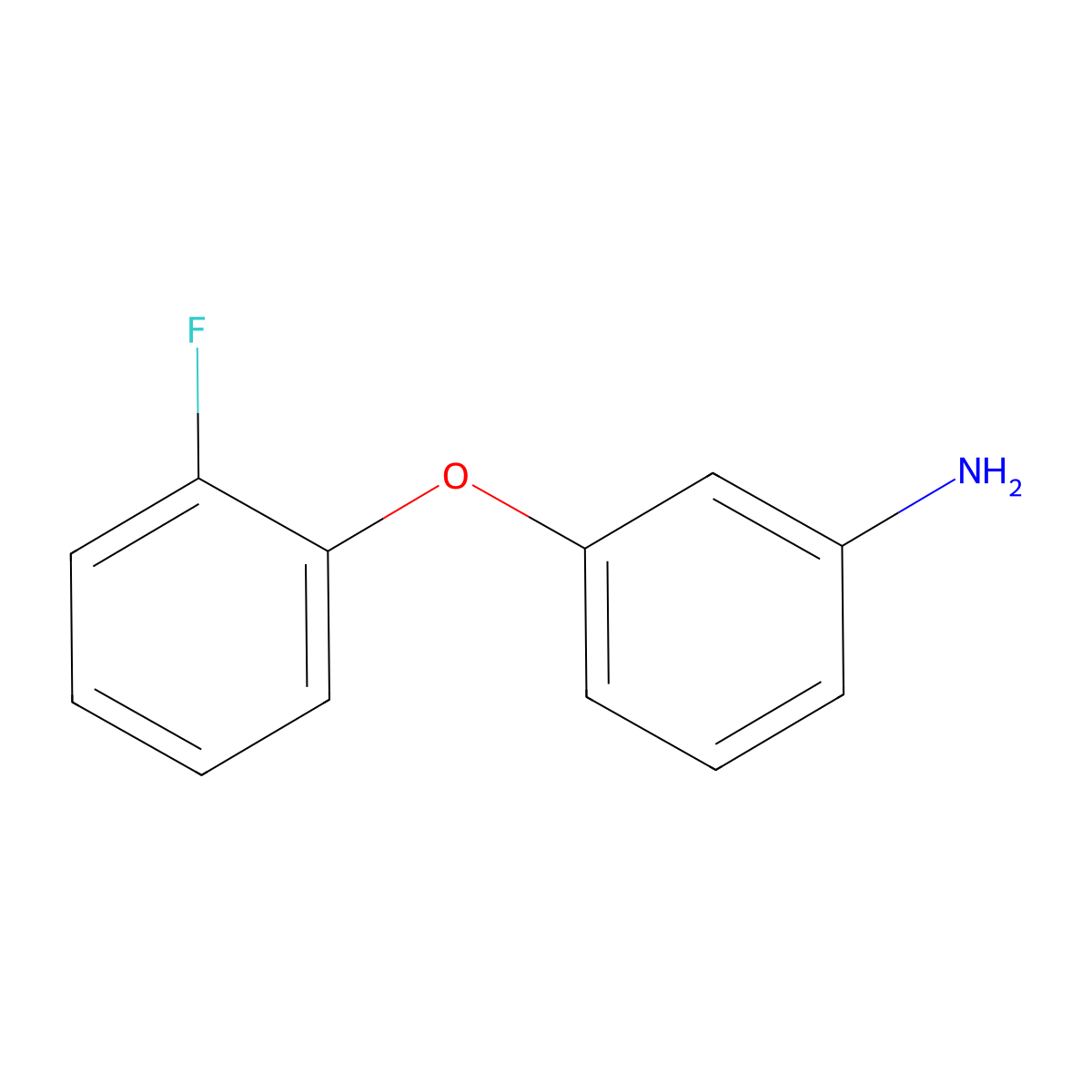 3-(2-Fluorophenoxy)aniline molecular structure, CAS 850621-04-4