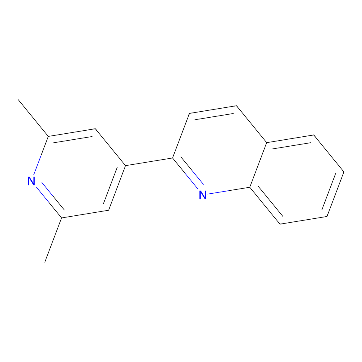 2-(2,6-Dimethylpyridin-4-yl)quinoline molecular structure, CAS 850622-06-9