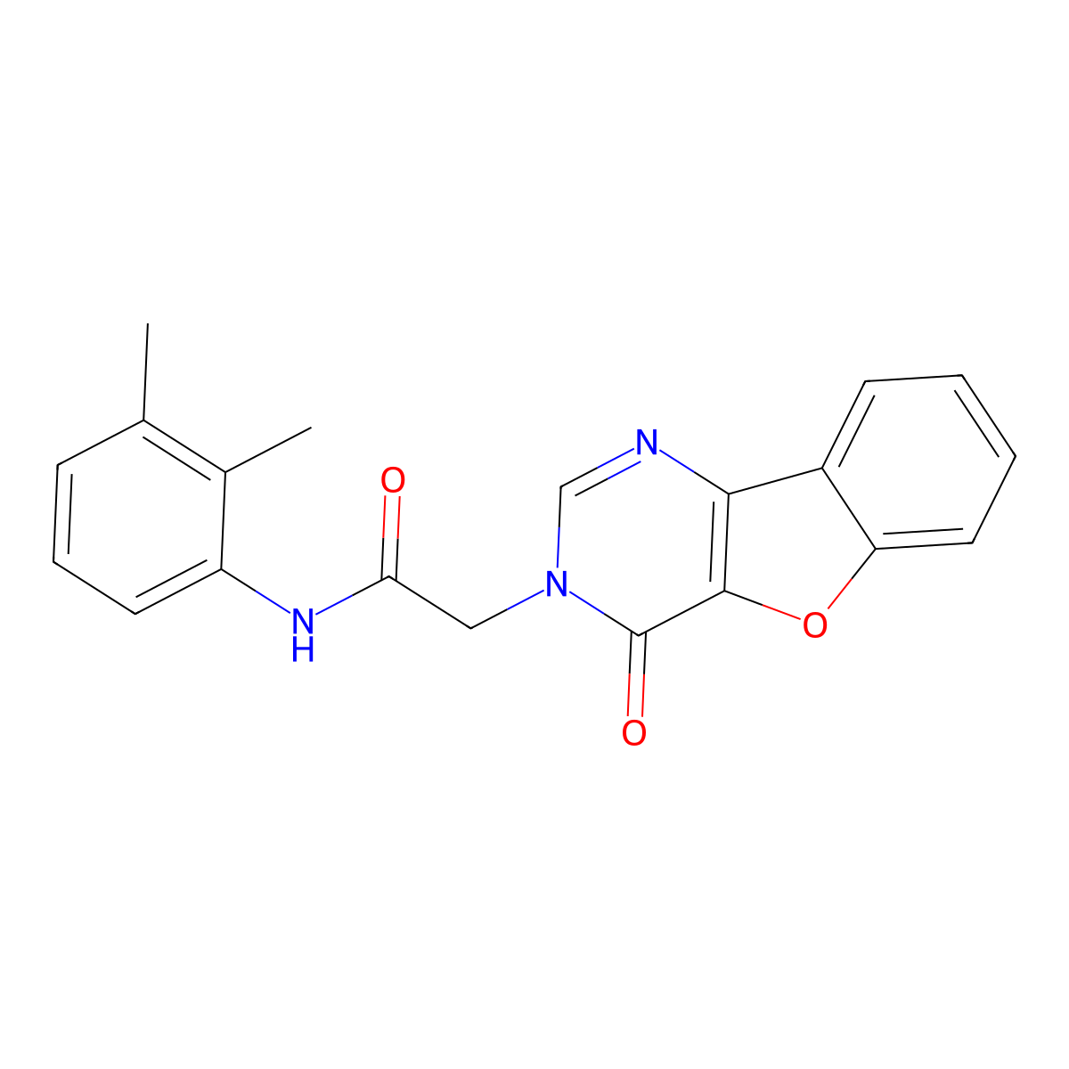 N-(2,3-dimethylphenyl)-2-(4-oxo[1]benzofuro[3,2-d]pyrimidin-3(4H)-yl)acetamide molecular structure, CAS 850651-98-8