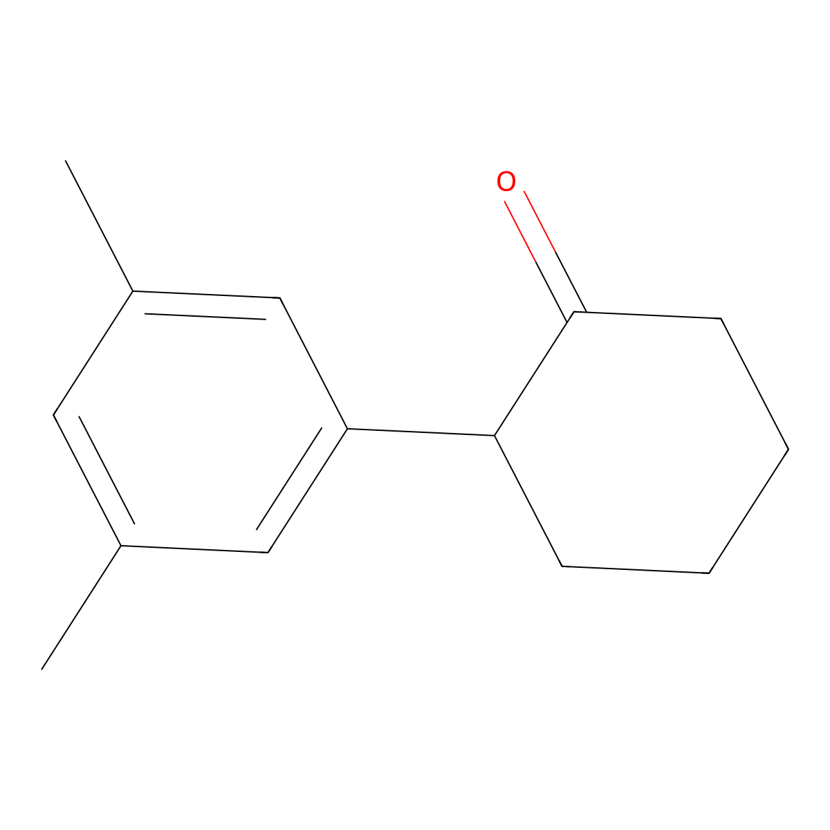 2-(3,5-Dimethylphenyl)cyclohexan-1-one molecular structure, CAS 850663-18-2