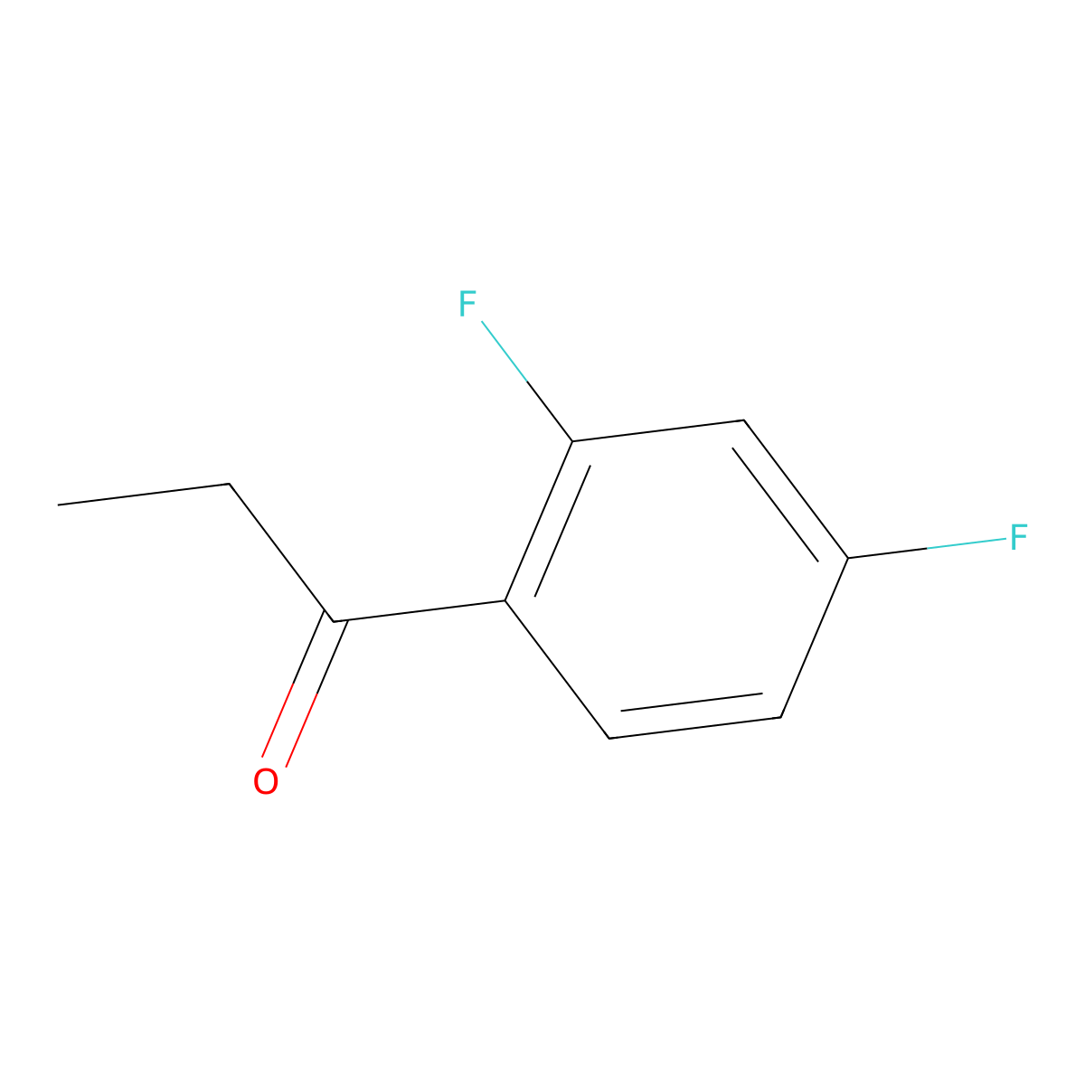 2',4'-Difluoropropiophenone molecular structure, CAS 85068-30-0