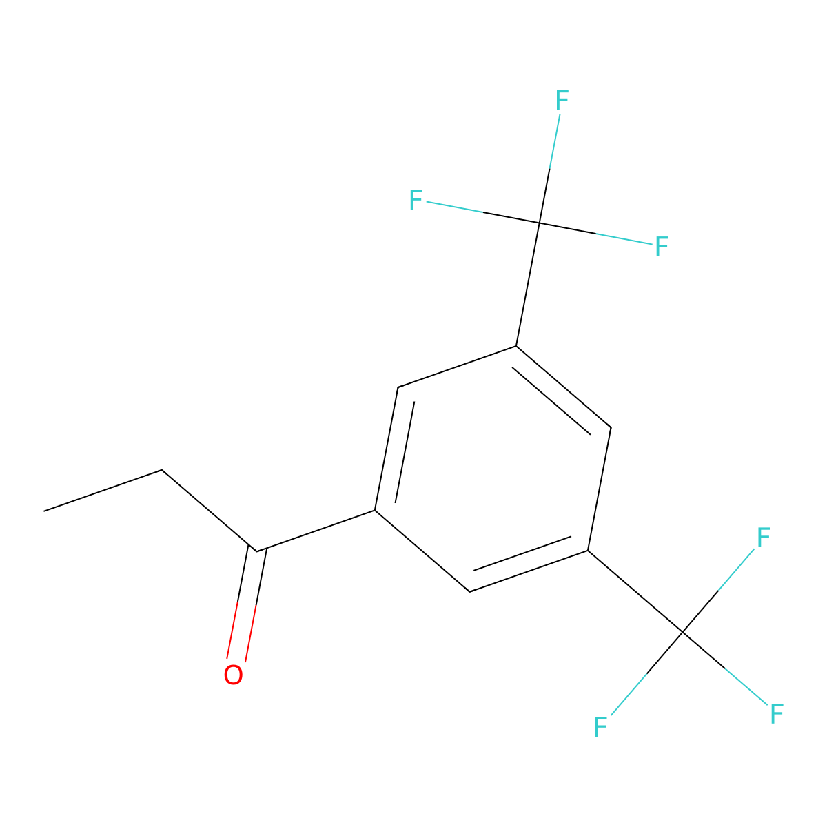 3',5'-Bis(trifluoromethyl)propiophenone molecular structure, CAS 85068-34-4