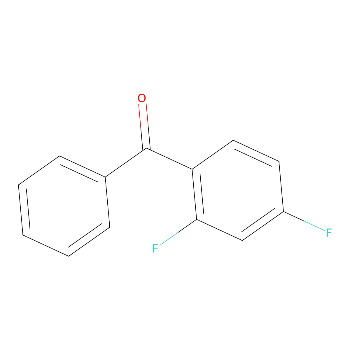 2,4-Difluorobenzophenone molecular structure, CAS 85068-35-5
