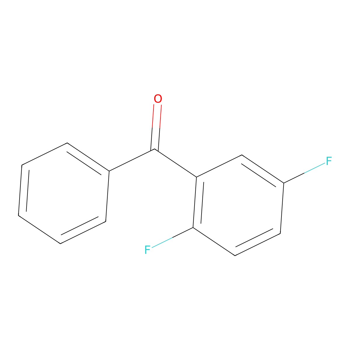 2,5-Difluorobenzophenone molecular structure, CAS 85068-36-6