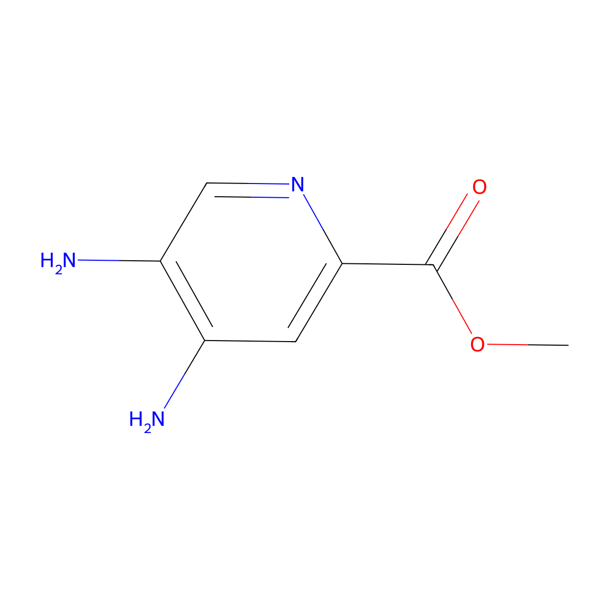 Methyl 4,5-diaminopicolinate molecular structure, CAS 850689-13-3