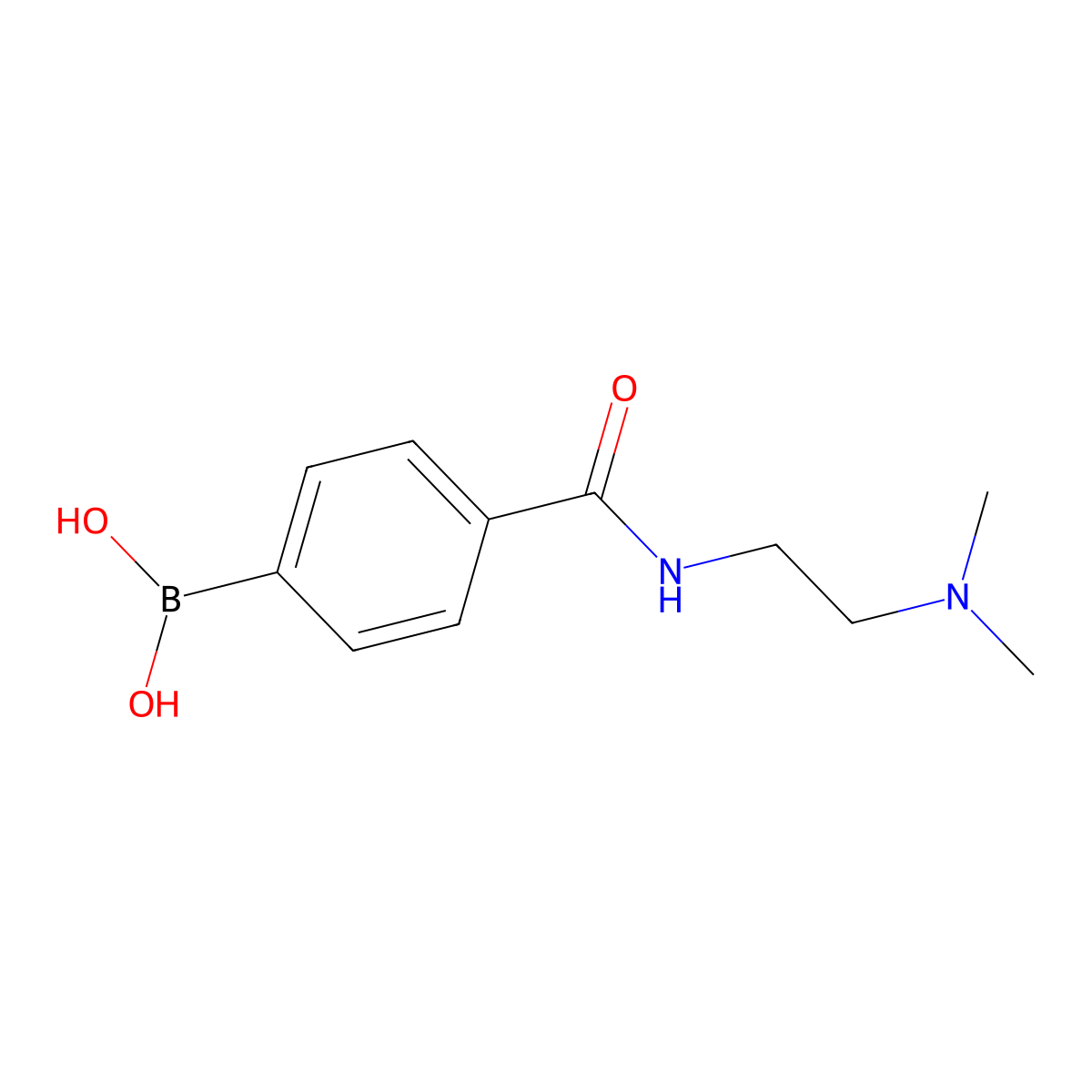 (4-((2-(Dimethylamino)ethyl)carbamoyl)phenyl)boronic acid molecular structure, CAS 850689-33-7