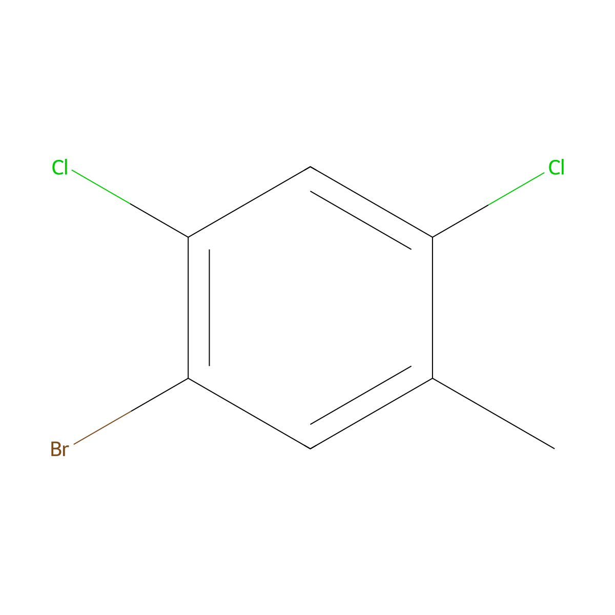 5-Bromo-2,4-dichlorotoluene molecular structure, CAS 85072-41-9