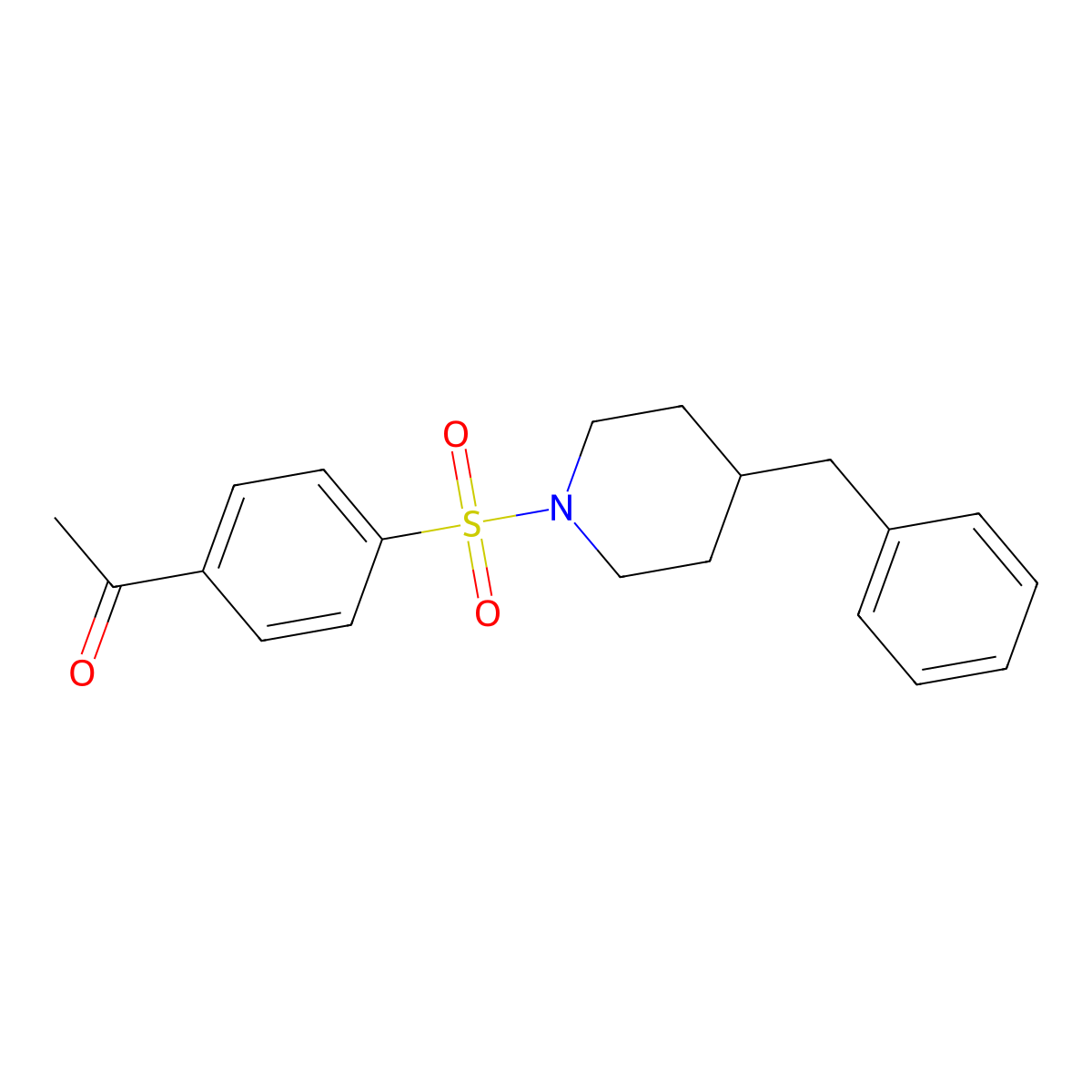 1-{4-[(4-Benzylpiperidin-1-yl)sulfonyl]phenyl}ethan-1-one molecular structure, CAS 850748-02-6