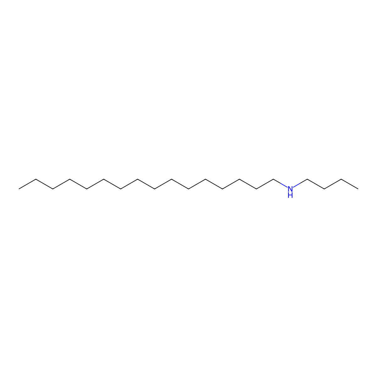 1-Hexadecanamine, N-butyl- molecular structure, CAS 85075-87-2
