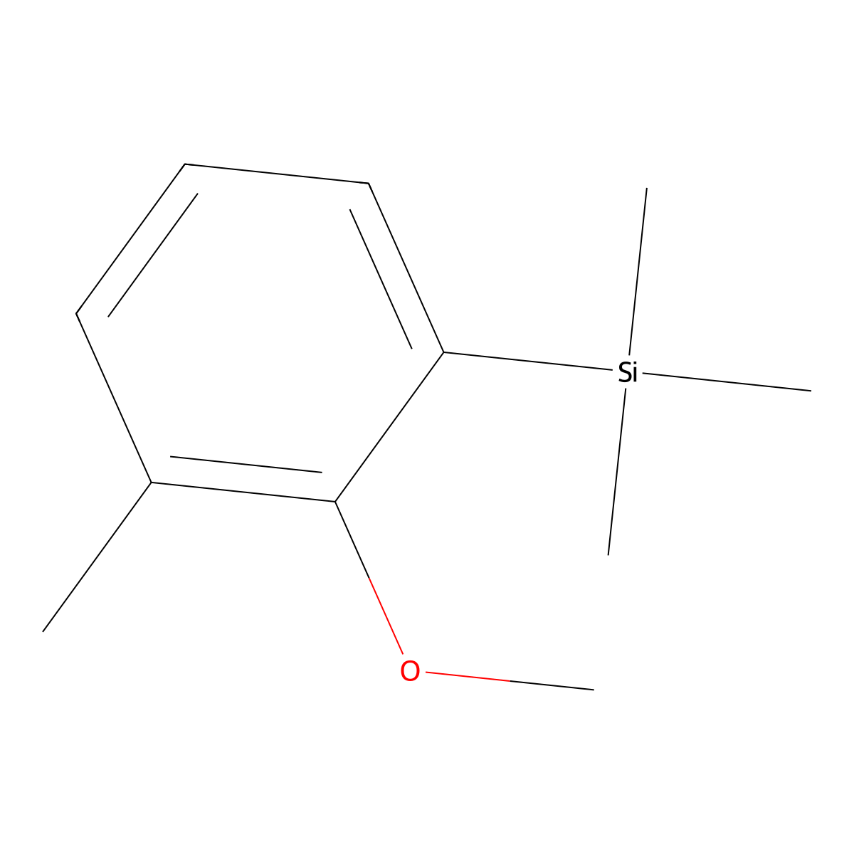 2-Methoxy-1-methyl-3-(trimethylsilyl)benzene molecular structure, CAS 850754-12-0