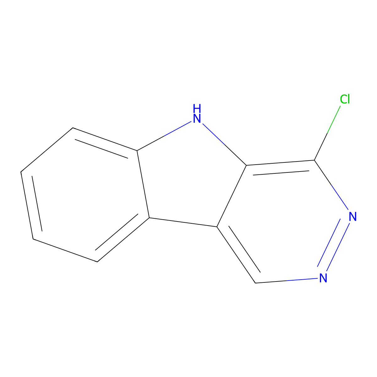4-chloro-5H-pyridazino[4,5-b]indole molecular structure, CAS 85076-68-2