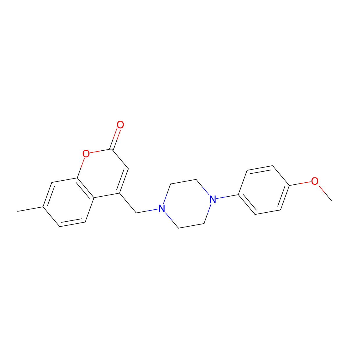 4-{[4-(4-methoxyphenyl)piperazin-1-yl]methyl}-7-methyl-2H-chromen-2-one molecular structure, CAS 850765-32-1