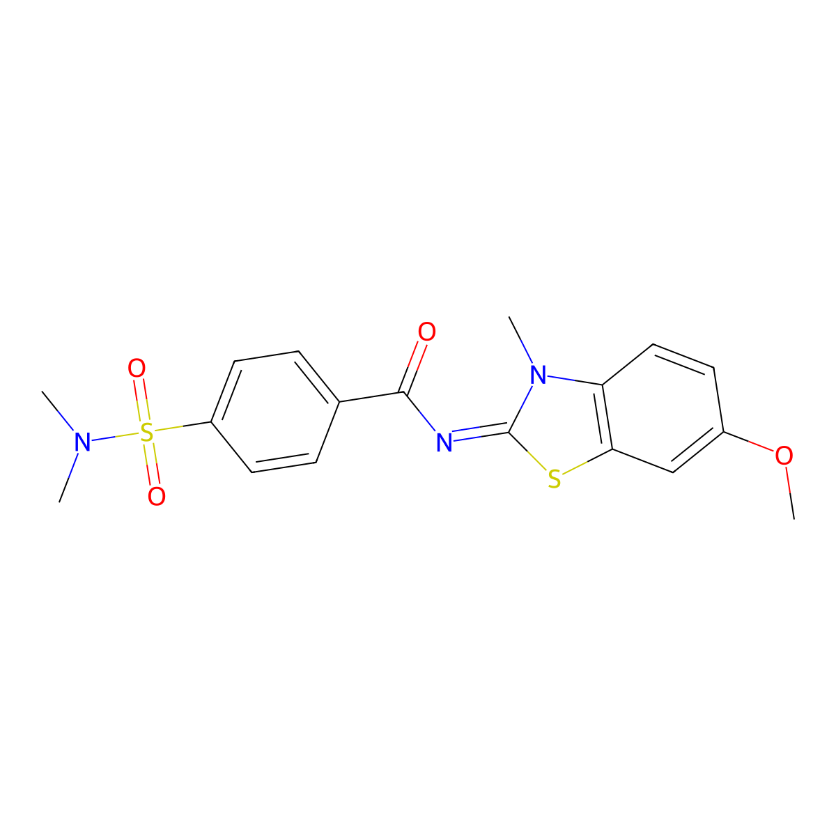(E)-4-(N,N-dimethylsulfamoyl)-N-(6-methoxy-3-methylbenzo[d]thiazol-2(3H)-ylidene)benzamide molecular structure, CAS 850781-97-4