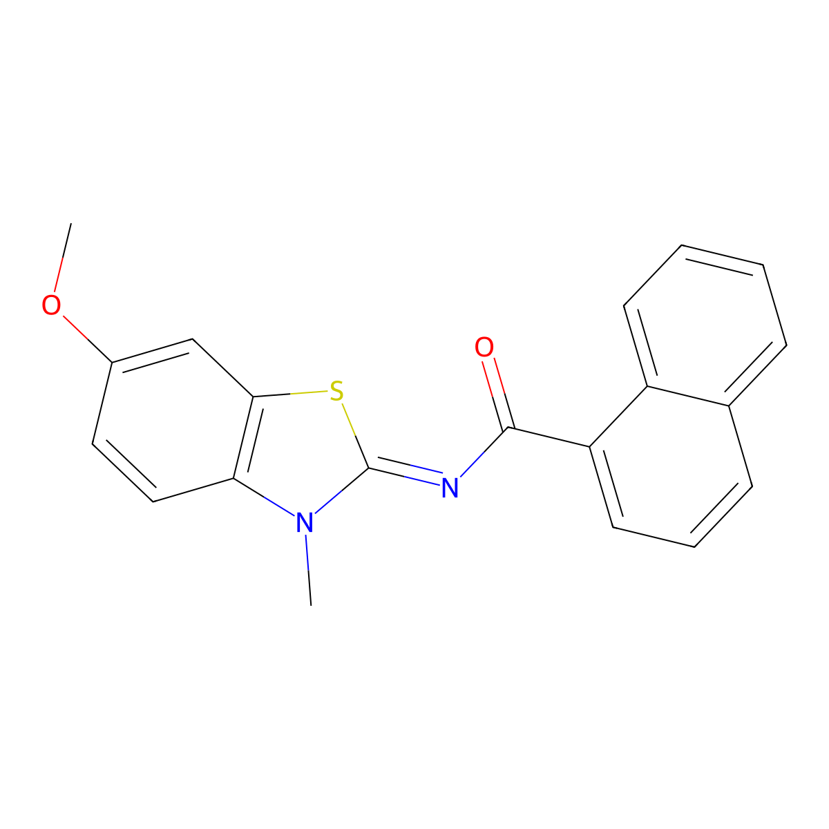 (E)-N-(6-methoxy-3-methylbenzo[d]thiazol-2(3H)-ylidene)-1-naphthamide molecular structure, CAS 850781-99-6