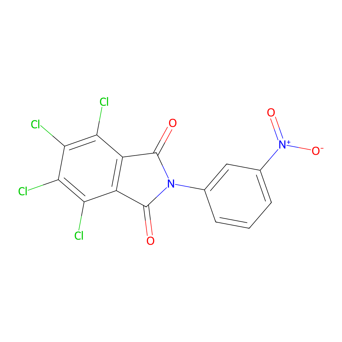 4,5,6,7-Tetrachloro-2-(3-nitrophenyl)isoindoline-1,3-dione molecular structure, CAS 850782-38-6