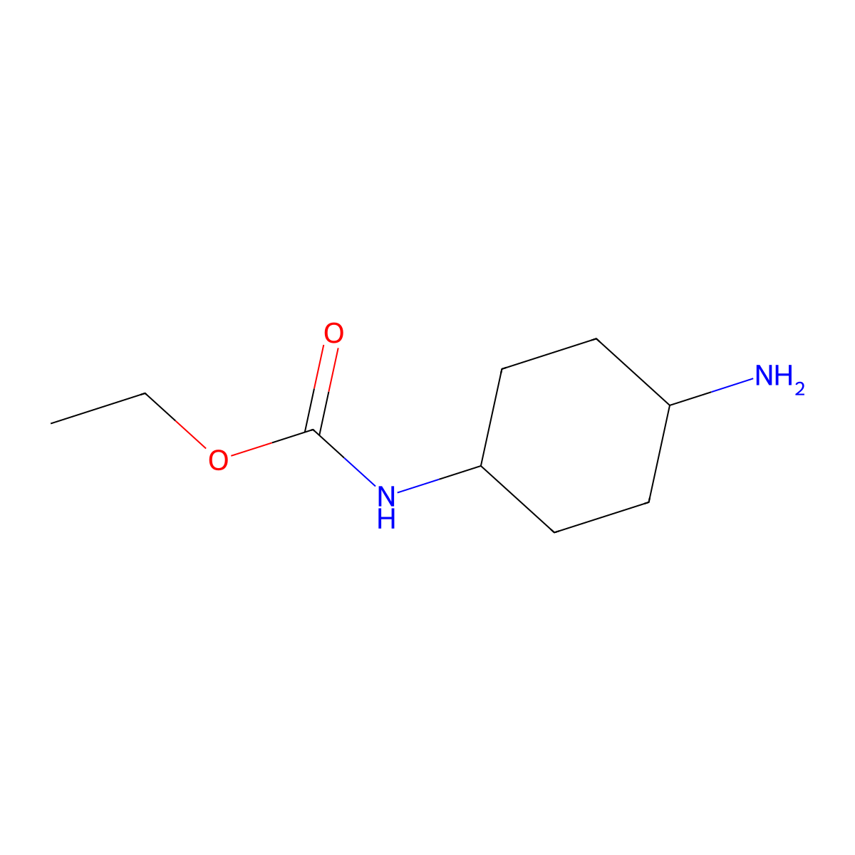 ethyl N-(4-aminocyclohexyl)carbamate molecular structure, CAS 850787-22-3