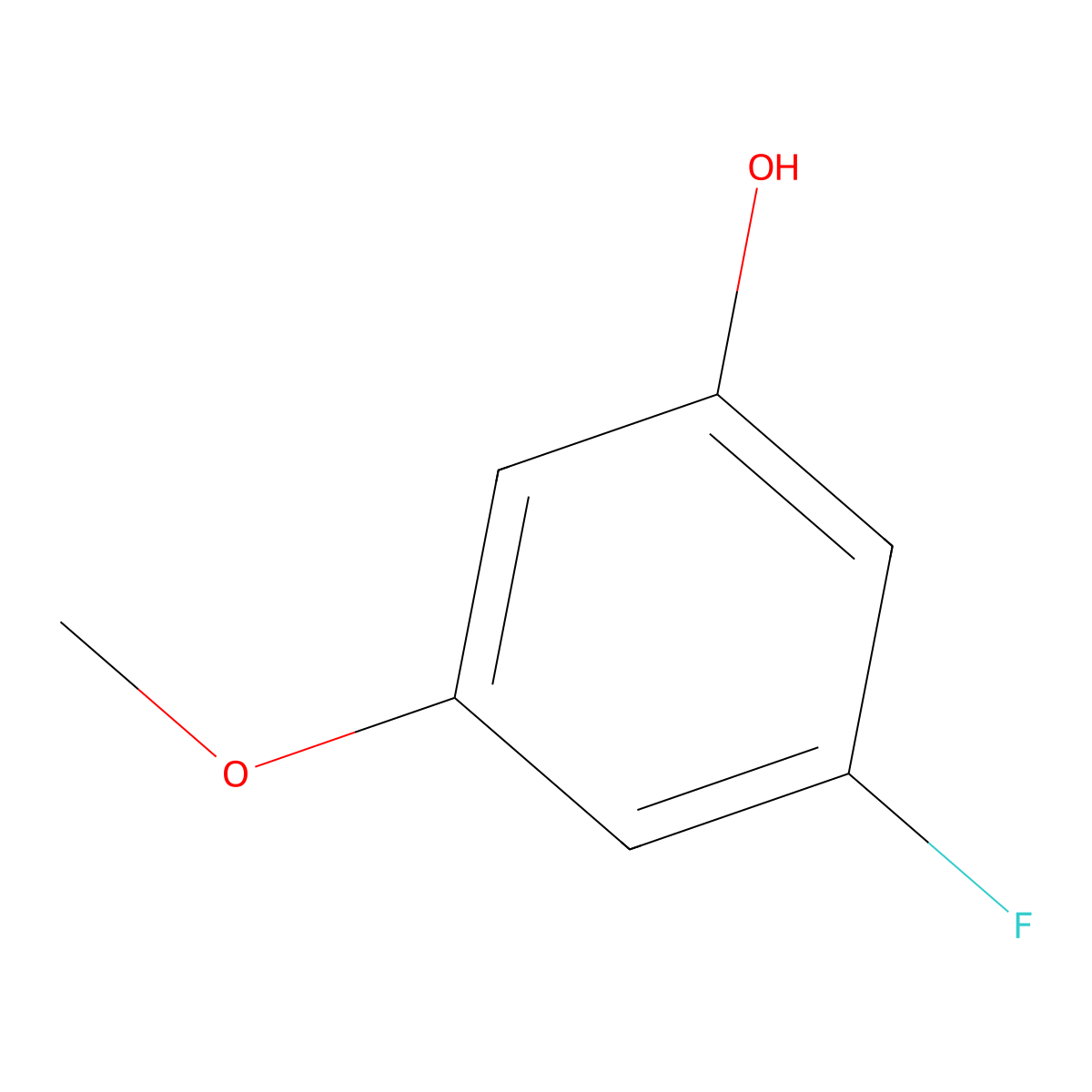 3-Fluoro-5-methoxyphenol molecular structure, CAS 850793-25-8