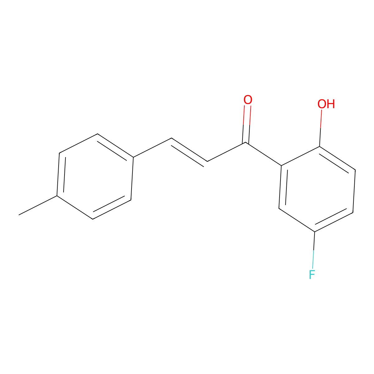 5'-Fluoro-2'-hydroxy-4-methylchalcone molecular structure, CAS 850799-77-8