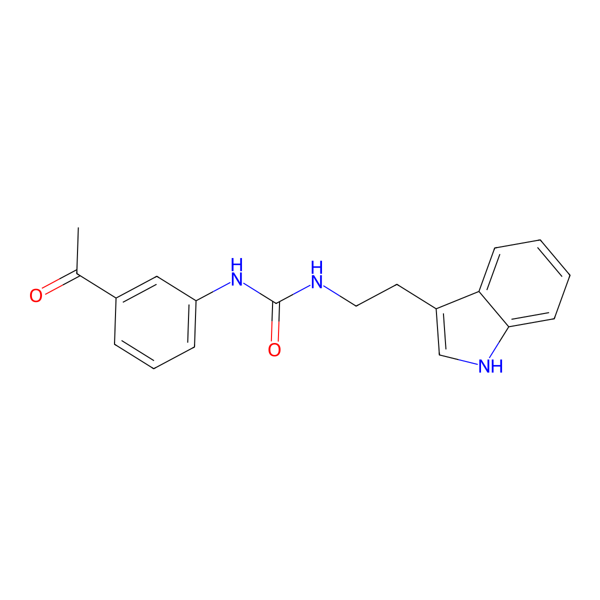 1-(3-acetylphenyl)-3-[2-(1H-indol-3-yl)ethyl]urea molecular structure, CAS 850828-15-8