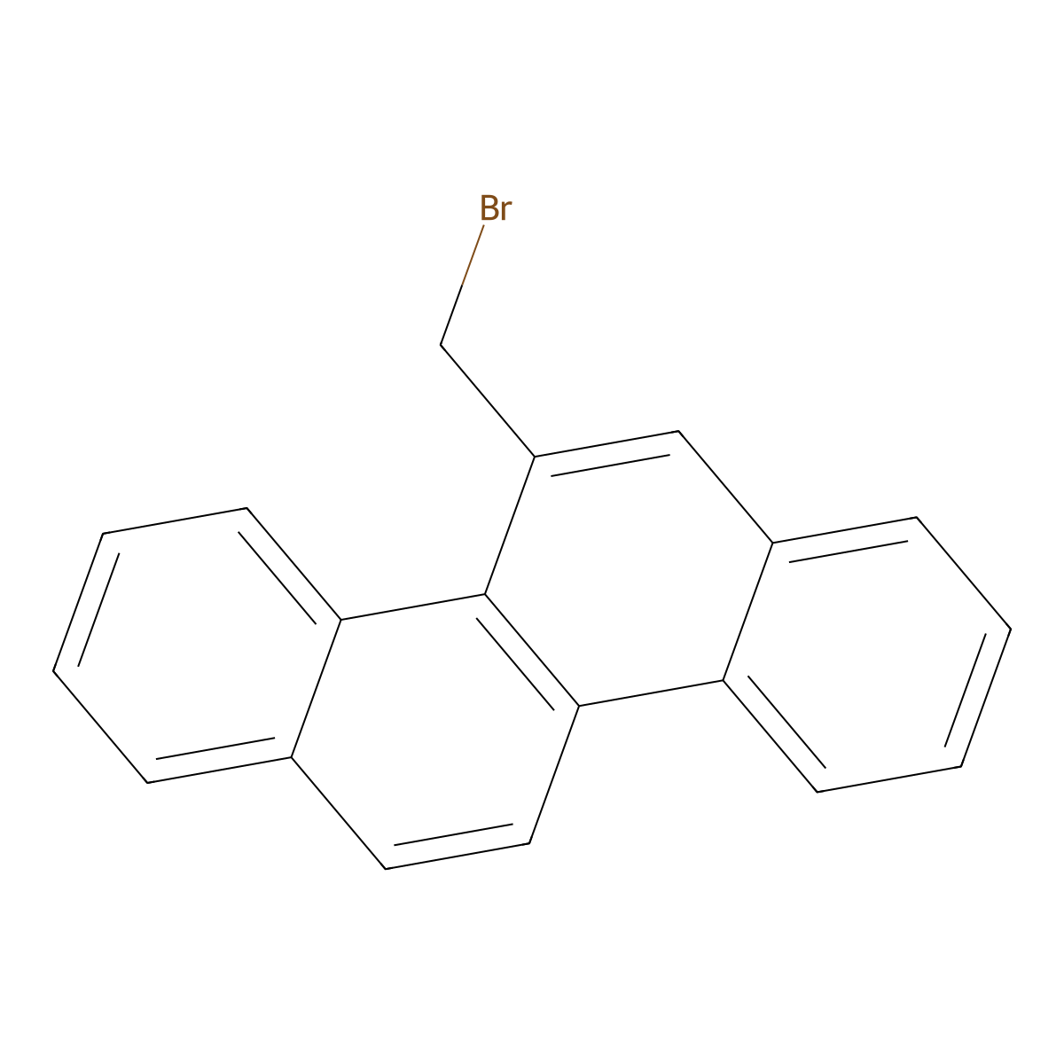 Chrysene, 5-(bromomethyl)- molecular structure, CAS 85083-61-0