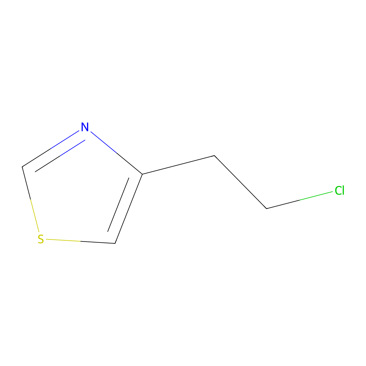 4-(2-Chloroethyl)-1,3-thiazole molecular structure, CAS 850851-60-4