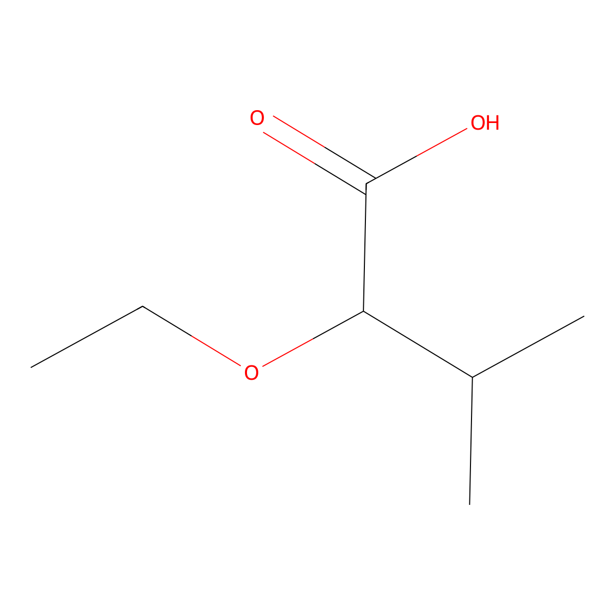 2-Ethoxy-3-methylbutanoic acid molecular structure, CAS 850856-37-0