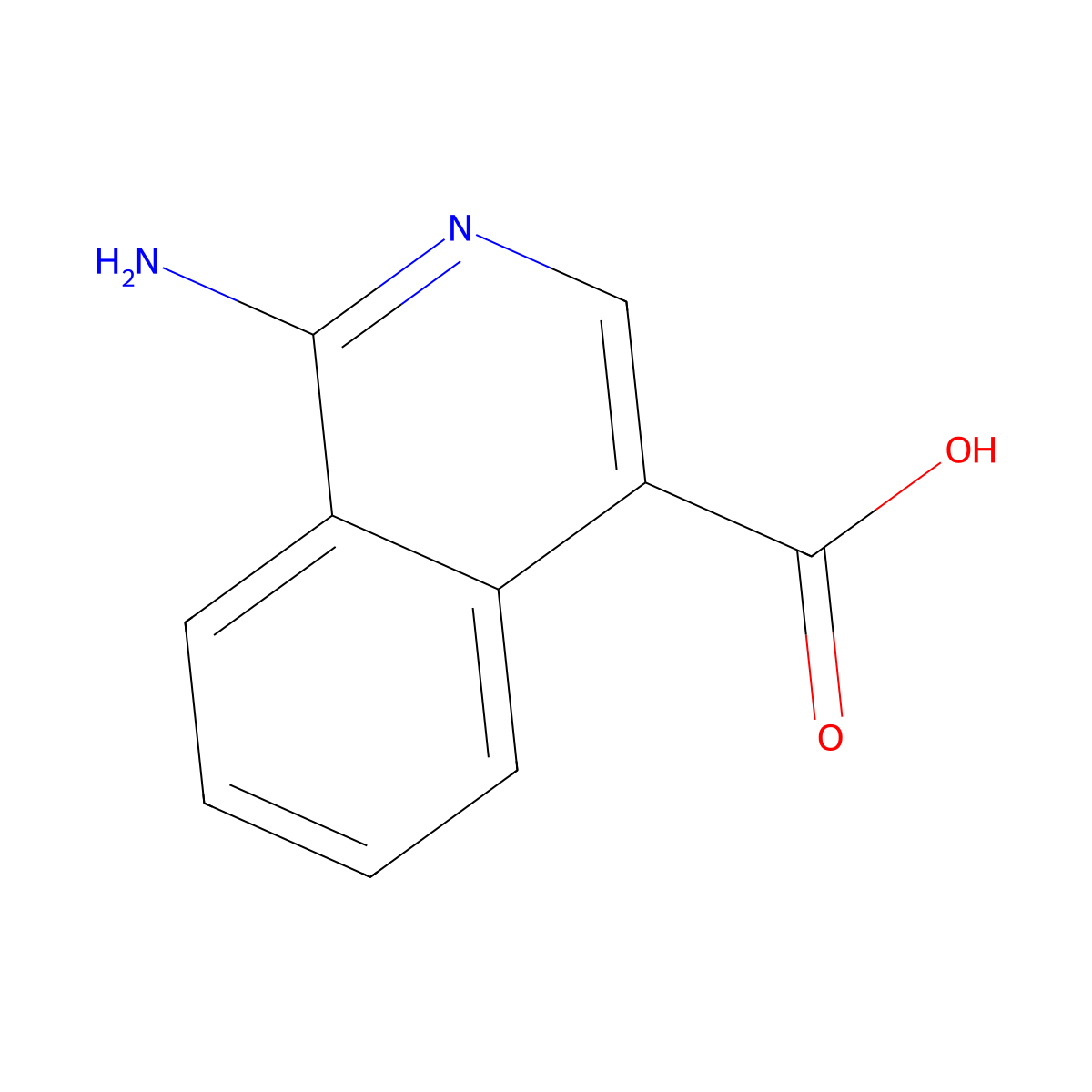 1-Aminoisoquinoline-4-carboxylic acid molecular structure, CAS 850858-06-9