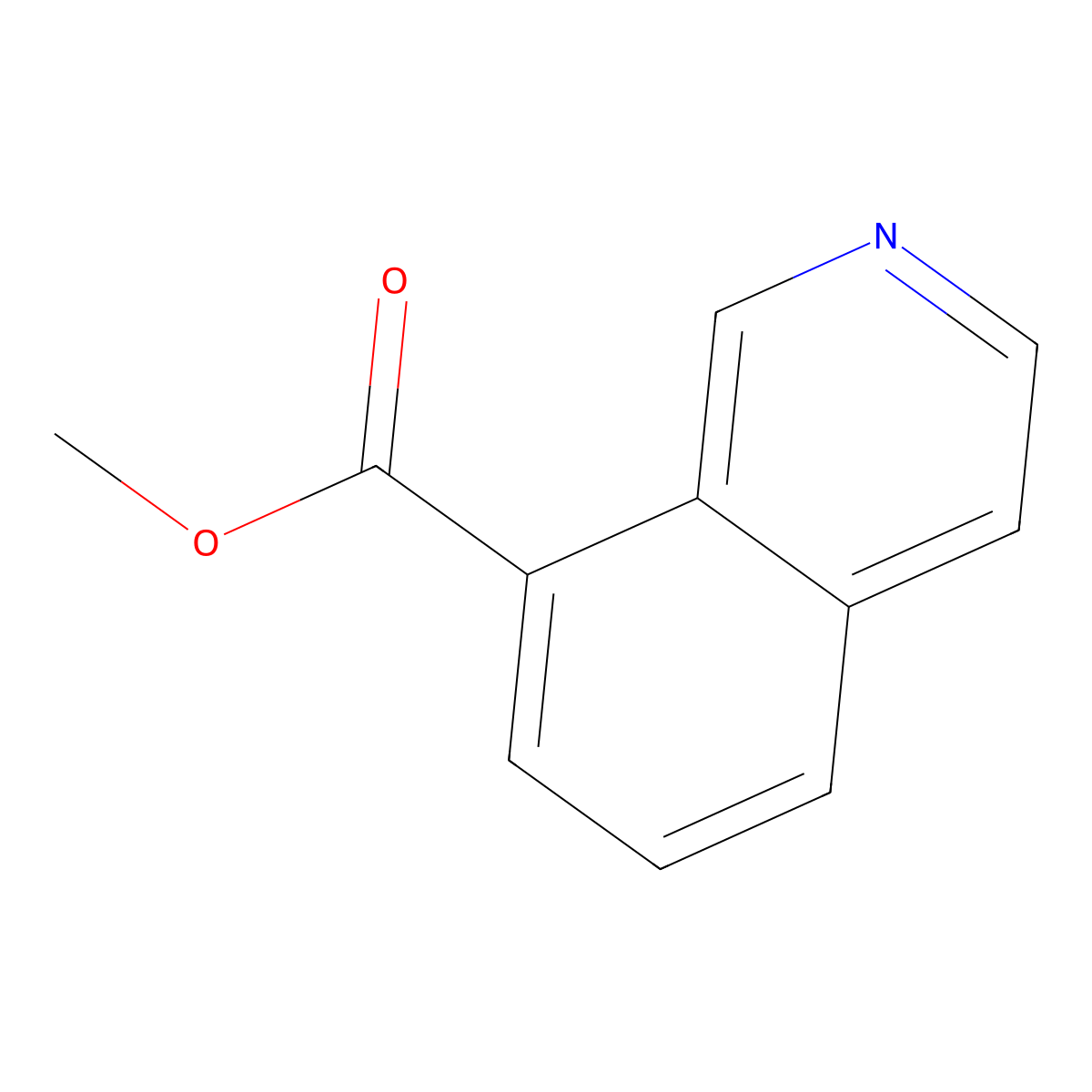 Methyl isoquinoline-8-carboxylate molecular structure, CAS 850858-56-9