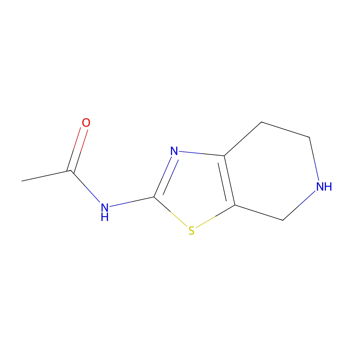 N-(4,5,6,7-tetrahydrothiazolo[5,4-c]pyridin-2-yl)acetamide molecular structure, CAS 850875-66-0